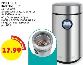PENNY profi Cook Kaffeemühle Angebot