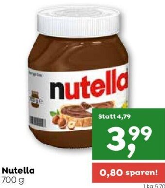 ADEG Nutella 700g Angebot