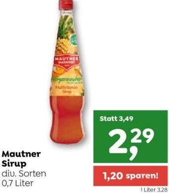 ADEG Mautner Sirup 0,7 Liter Angebot