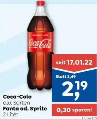 ADEG Coca-Cola Fanta od. Sprite 2 Liter Angebot