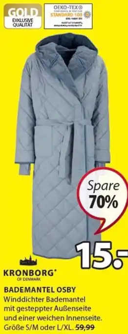 JYSK Kronborg Bademantel Osby Angebot