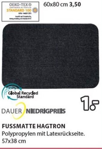 JYSK Fussmatte Hagtron 57x38 cm Angebot