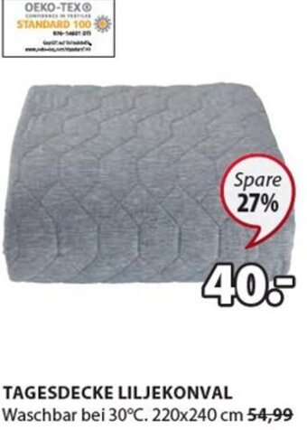 JYSK Tagesdecke Liljekonval 220x240 cm Angebot