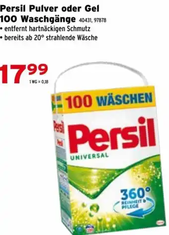 Salzburger Lagerhaus Persil Pulver oder Gel 100 waschgänge Angebot