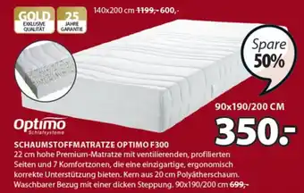 Schaumstoffmatratze Optimo F300 90x190/200cm