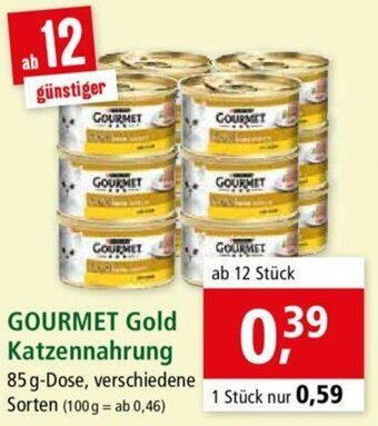 Fressnapf Gourmet Gold Katzennahrung 85g Angebot