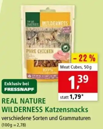 Fressnapf Real Nature Wilderness Katzensnacks 50g Angebot