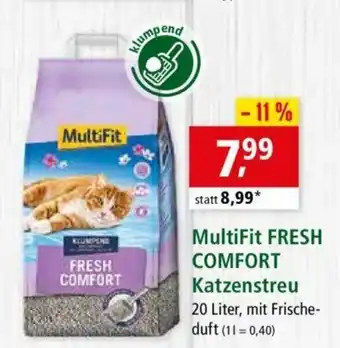 Fressnapf MultiFit Fresh Comfort Katzenstreu 20 Liter Angebot