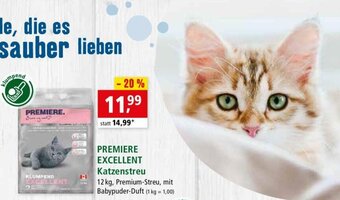 Fressnapf Premiere Excellent Katzenstreu 12kg Angebot