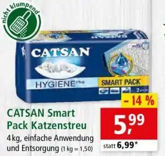 Fressnapf Catsan Smart Pack Katzenstreu 4kg Angebot