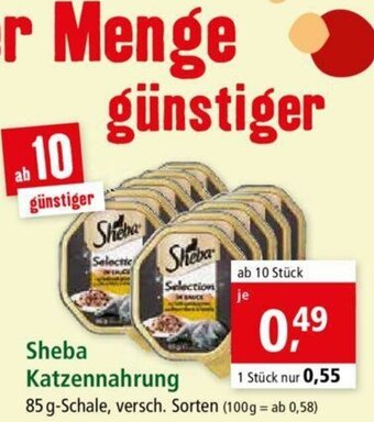 Fressnapf Sheba Katzennahrung 85g Angebot