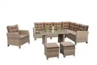 Mömax Loungegarnitur 5-tlg salerno metall/kunststoff mit kissen Angebot
