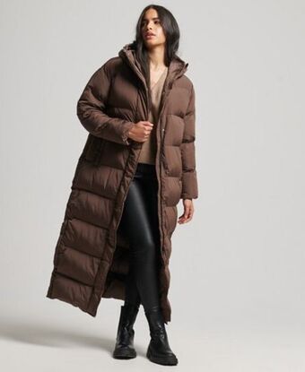 Superdry Hooded maxi puffer coat Angebot
