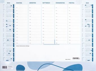 Pagro Diskont Novooo professional schreibunterlage mit kalendarium 2023 weiß/blau Angebot