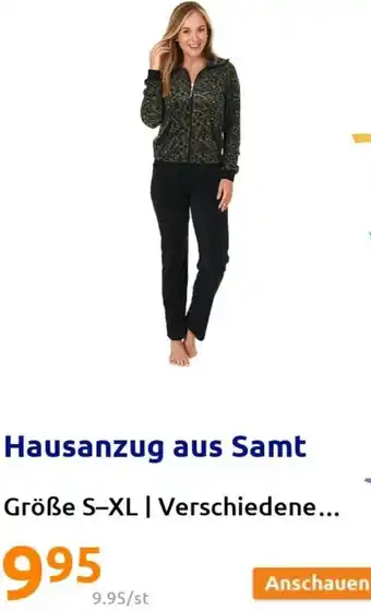Action Hausanzug aus Samt S-XL Angebot