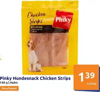 Action Pinky Hundesnack Chicken Strips 140g Angebot