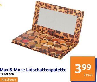Action Max & More Lidschattenpalette 21 Farben Angebot