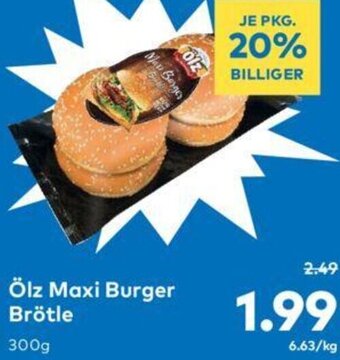 T&G Ölz Maxi Burger Brötle 300g Angebot