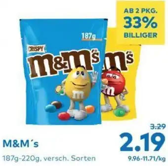 T&G M&M's 187g-220g Angebot