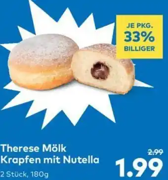 T&G Therese Mölk Krapfen mit Nutella 180g Angebot