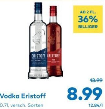T&G Vodka Eristoff 0.7l Angebot