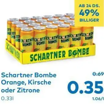 T&G Schartner Bombe Orange, Kirsche oder Zitrone 0.33l Angebot