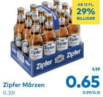 T&G Zipfer Märzen 0,33l Angebot