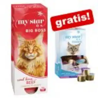 Zooplus 30 x 85 g my star häppchen in sauce + 25 x 15 g milky cups gratis! Angebot
