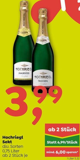 ADEG Hochriegl Sekt 0,75 Liter Angebot