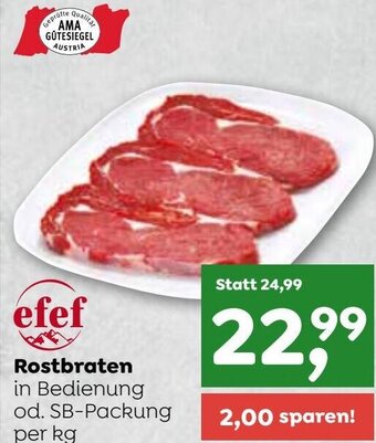 ADEG efef Rostbraten per kg Angebot