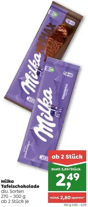 ADEG Milka Tafelschokolade 270-300g Angebot