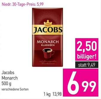Sutterlüty Jacobs Monarch 500g Angebot