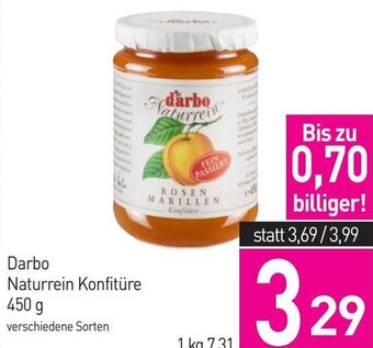 Sutterlüty Darbo Naturrein Konfitüren 450 g Angebot