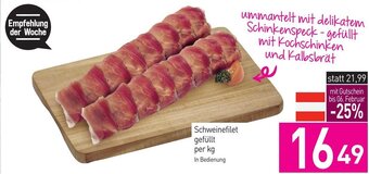 Sutterlüty Schweinefilet gefüllt per kg Angebot