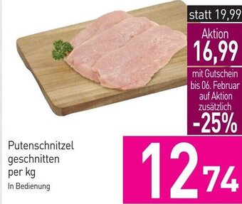 Sutterlüty Putenschnitzel geschnitten per kg Angebot
