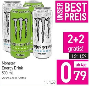 Sutterlüty Monster Energy Drink 500 ml Angebot
