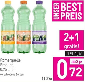 Sutterlüty Römerquelle Emotion 0,75 Liter Angebot