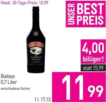 Sutterlüty Baileys 0,7 Liter Angebot