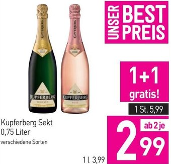 Sutterlüty Kupferberg Sekt 0,75 Liter Angebot
