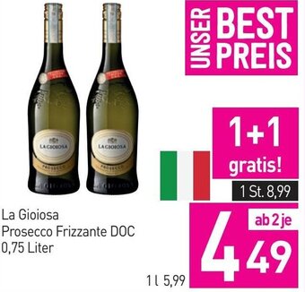 Sutterlüty La Gioiosa Prosecco Frizzante DOC 0,75 Liter Angebot