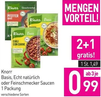 Sutterlüty Knorr Basis, Echt natürlich oder Feinschmecker Saucen 1 Packung Angebot