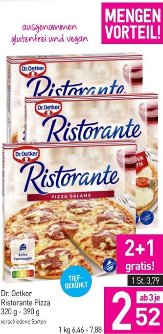 Sutterlüty Dr. Oetker Ristorante Pizza 320g-390 g Angebot
