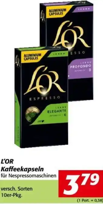Nah&Frisch L'Or Kaffeekapseln 10er Angebot