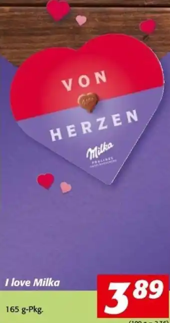 Nah&Frisch I Love Milka 165 g Angebot