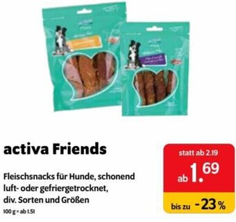 Das Futterhaus activa Friends Angebot