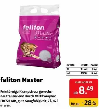 Das Futterhaus feliton Master Angebot