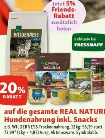 Fressnapf Real Natur Hundenahrung inkl. Snacks Angebot