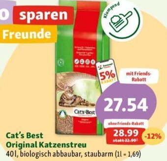 Fressnapf Cat's Best Original Katzenstreu 40L Angebot
