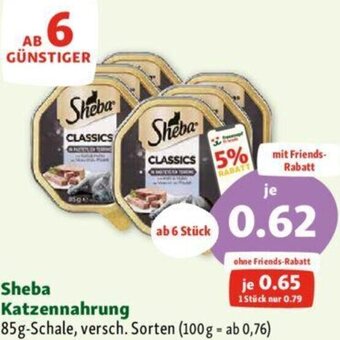 Fressnapf Sheba Katzennahrung 85g Angebot