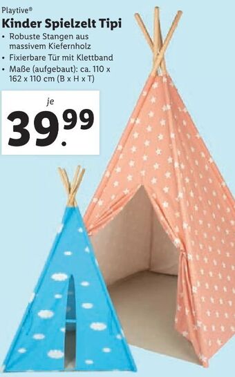 Lidl Kinder spielzelt Angebot